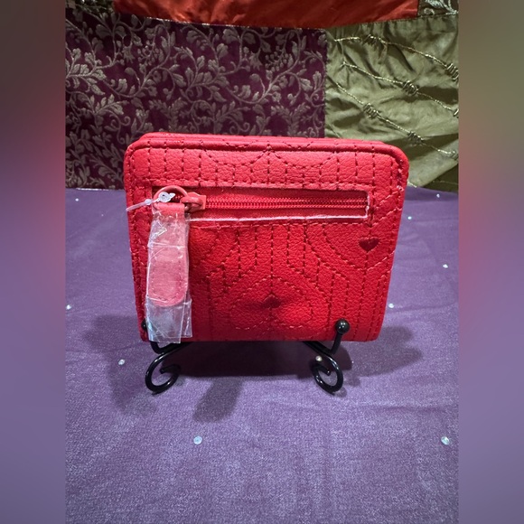 Betsey Johnson Red Heart-Embellished Women's Wallet - Picture 2 of 4